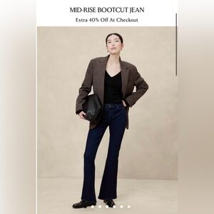 Banana Republic Mid Rise Bootcut Jean